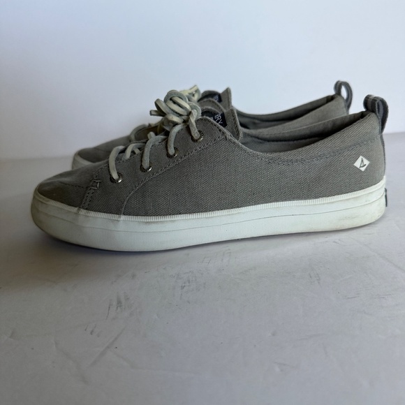 Sperry Top- Sider Crest Vibe Gray Canvas Sneaker Size 8 - Picture 10 of 14